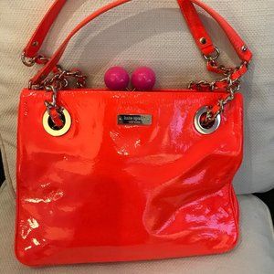 Kate Spade Patent Leather Shoulder Bag, Orange